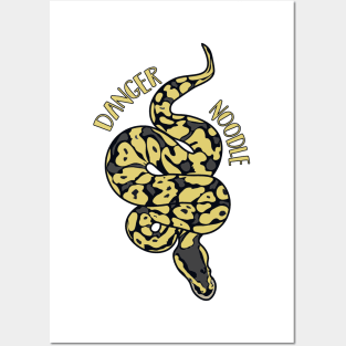 Danger Noodle Snake Lover Funny Ball Python Posters and Art